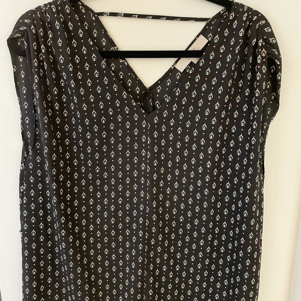 LOFT printed shift dress